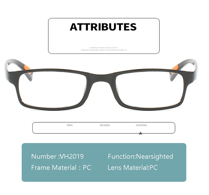 GSBJXZ квадратные студенческие готовые очки для близорукости для женщин и мужчин ультра-легкие TR90 близорукие очки по рецепту черно-красные-0,5-1,0-1,5 до-6,0