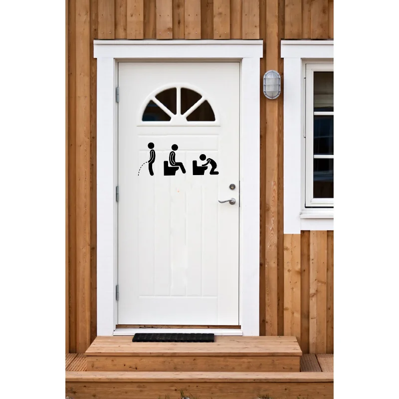 Personality Toilet Icon Picto Vinyl Door Sticker Stylish Home Decoration Accessories Wall Sticker A2249 Personality Toilet Icon Picto Vinyl Door Sticker Stylish Home Decoration Accessories Wall Sticker A2249