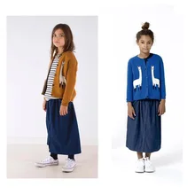 Весенне-осенний Кардиган для маленьких мальчиков и девочек, Жаккардовый трикотажный кардиган из альпаки