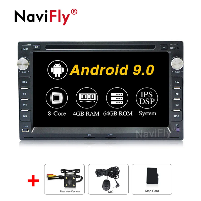 8 ядерный ips DSP Android 9,0 автомобильный dvd автоматическое радио GPS навигация для VW JETTA Golf4 T4 Passat B5 Sharan GOLF автомобильный dvd-плеер RDS Wi-Fi - Цвет: 8Core Camera