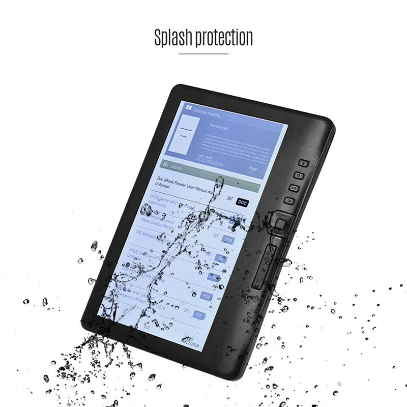ЖК-дисплей 7 дюймов для чтения электронных книг Цвет Экран Smart Cover с несколькими HD Разрешение цифровая электронная книга Видео MP3 музыкальный плеер(8 ГБ