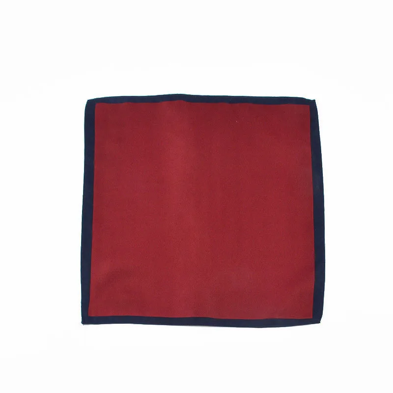 Men Pocket Square-Style Korean-style Solid Color Pocket Square Polyester Scarf Suit Kerchief photo