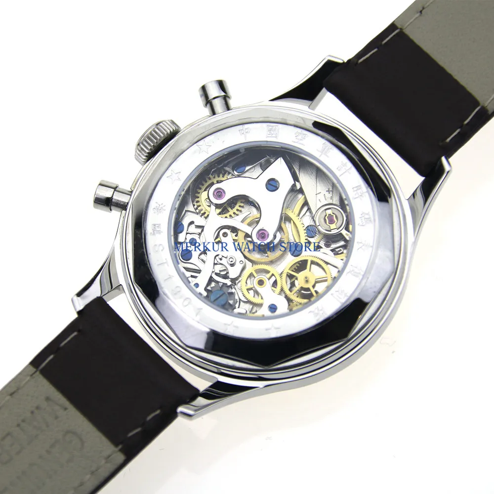 Механический хронограф Red Star для TianJin 1963 ST1901 мужские часы авиаторы с B UHR ручной