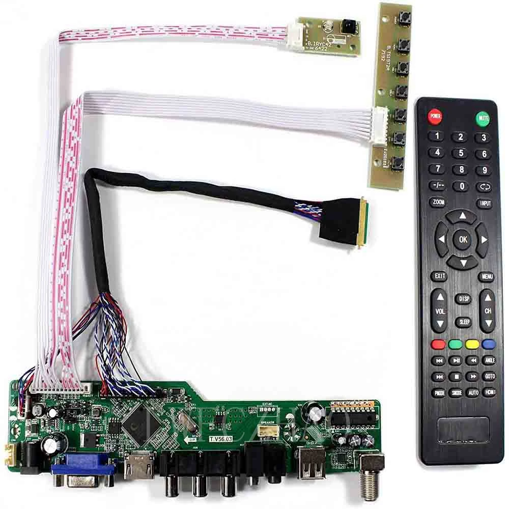 controle, para b140xw01 v.8, modelos v8 tv