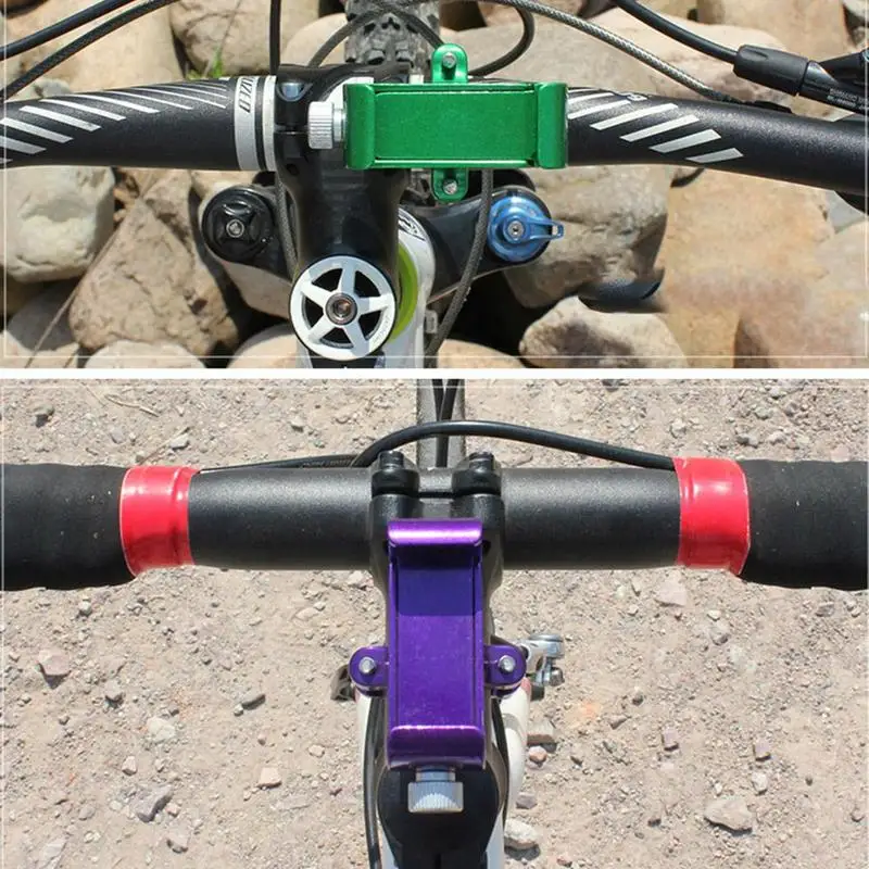 Mounted Bracket Holder Adjustable Bicycle Phone Holder Mental Bike Handlebar Clip Stand For Universal Mobile Cellphone