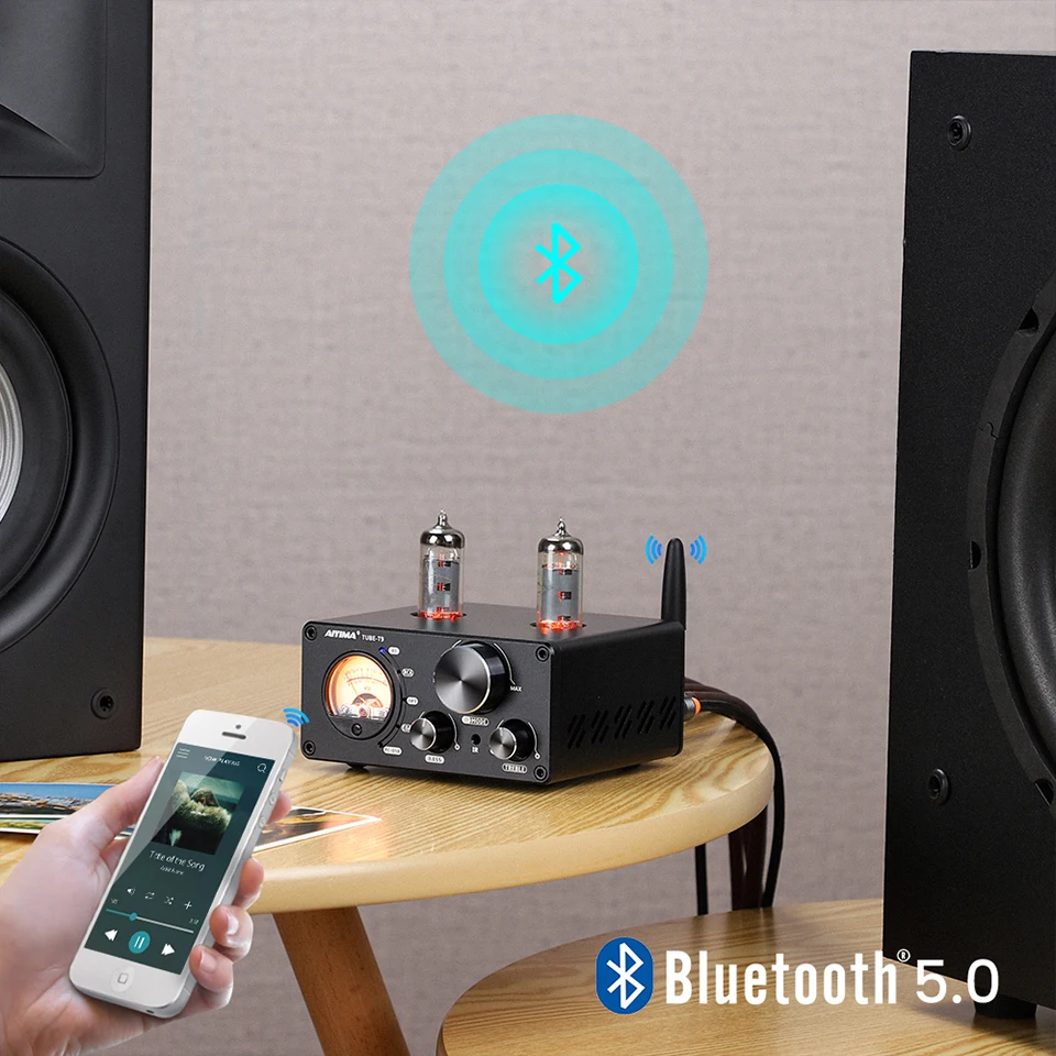vácuo amplificador usb dac receptor estéreo coaxial