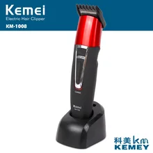 Kemei электрический триммер для волос KM-1008 Беспроводная электрическая машинка для стрижки волос триммер для бороды перезаряжаемый
