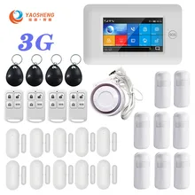 3G Version TFT All Touch Screen WIFI GPRS Wireless APP Remote Control Smart Home Security Alarm Systems For IOS/Android System 3G Version TFT All Touch Screen WIFI GPRS Wireless APP Remote Control Smart Home Security Alarm Systems For IOS/Android System