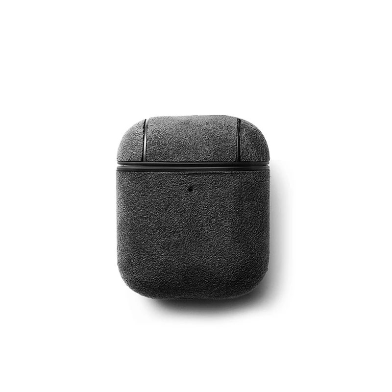 SanCore Alcantara кожаный чехол для наушников для Apple Airpods 1 Airpods 2 чехол роскошный защитный чехол Аксессуары для Airpods - Цвет: Airpods 2 Grey