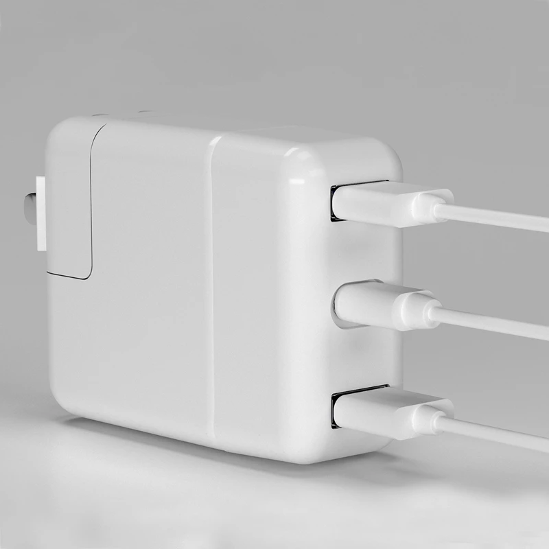 TC04 30 Вт USB-C адаптер питания док-станция поворотный двойной USB3.0+ USB-C интерфейс концентратор для передачи данных и быстрой зарядки для Mac