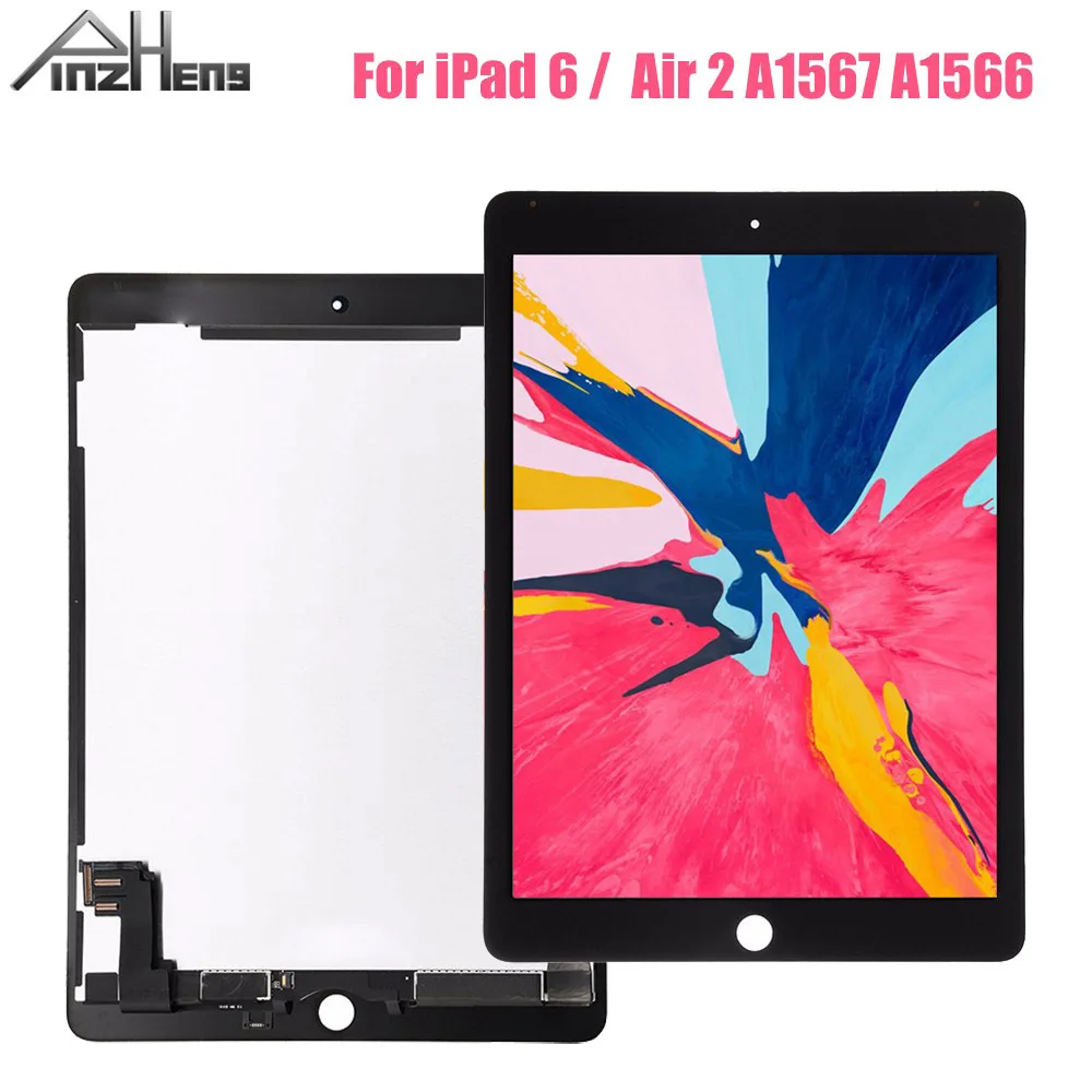 ЖК-дисплей PINZHENG 9 7 дюйма AAAA для iPad 6 Air 2 A1567 A1566 дисплей замены | Компьютеры и офис