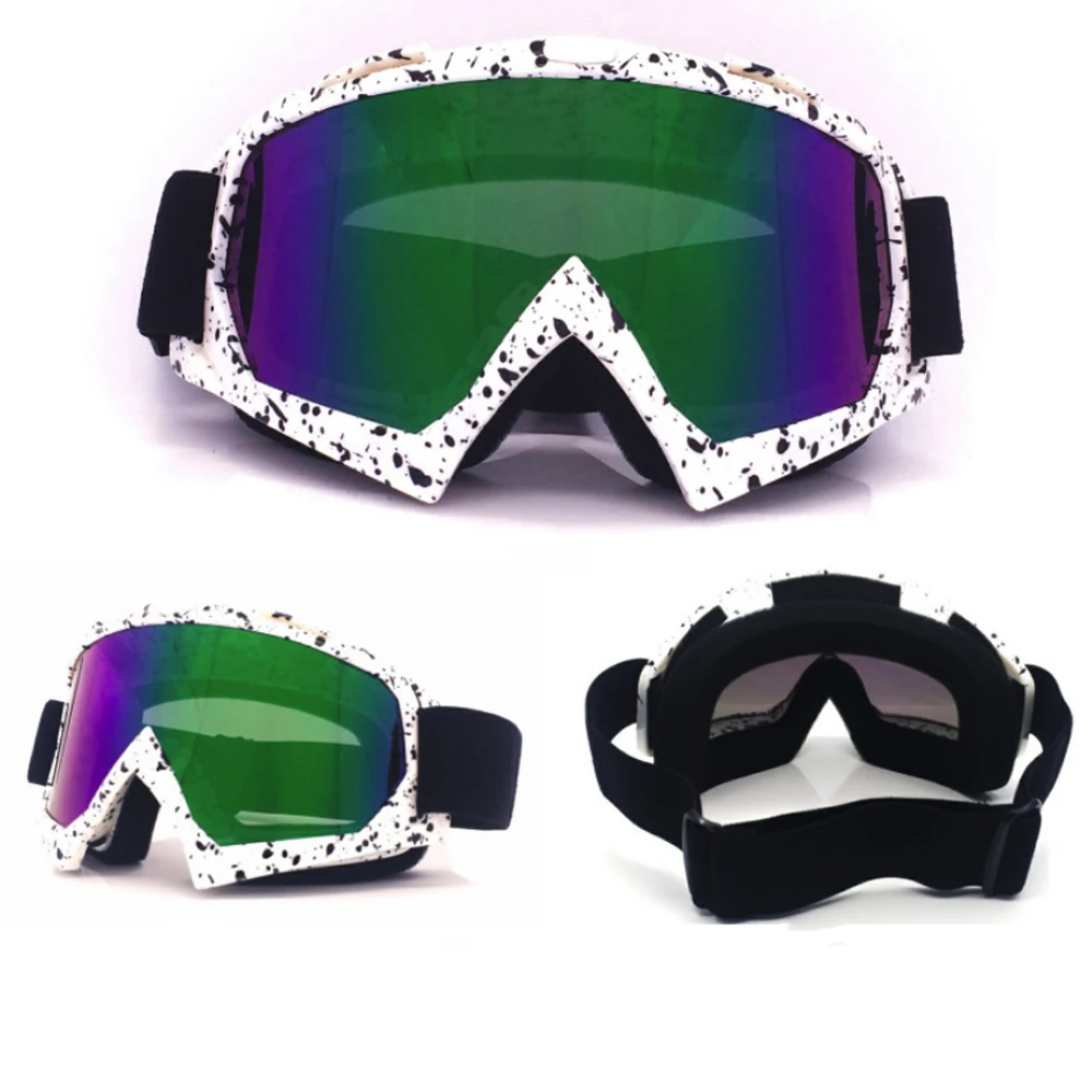 Dustproof Racing Goggles Glasses Racing Goggles Glasses Universal DH Motocross Glasses Road Dirt Waterproof Fog TPU PC Pratical