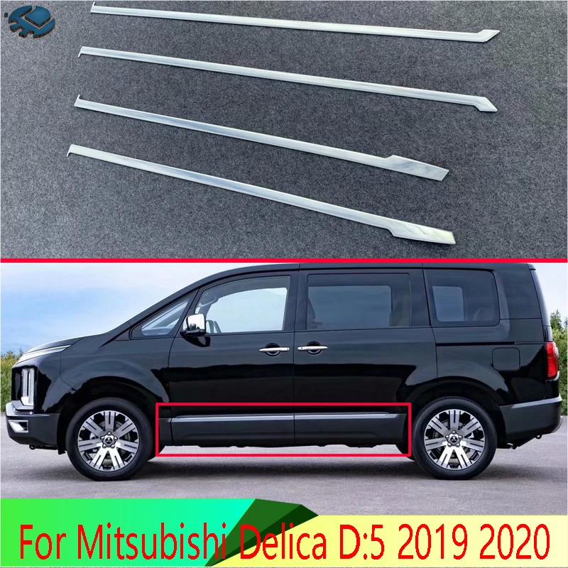 Для Mitsubishi Delica D: 5 2019 2020 автомобильные аксессуары ABS Хром Хромированная Боковая