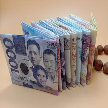 

Wallet women canvas torn not bad coin pattern creative men and women wallets 5 pieces