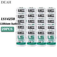 20 шт. 3,6 В SAFT 14250 LS14250 1/2 AA 1/2AA основная батарея LS14250 для измерительного электронного оборудования литиевая батарея plc