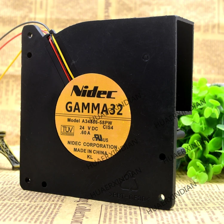 

Original NEW GAMMA32 12032 A34886-58PW DC 24V 0.60A Motor protection cooling Fan