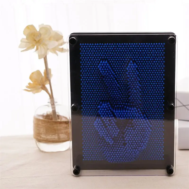Dark blue Детские забавные игрушки пластиковые 3D DIY модели антистресс клон отпечатков пальцев иглы слизи рук Плесень Детские развивающие игрушки подарок Прямая поставка - Цвет: Dark blue
