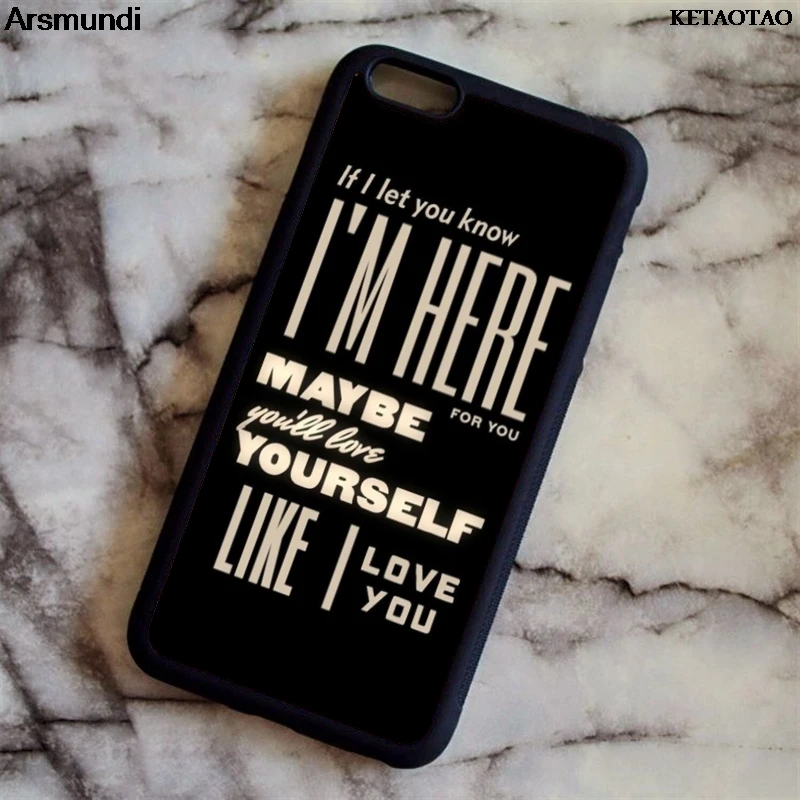 KETAOTAO Io sono Qui I like You Cita Phone Cases for iPhone 4S 5C 5S 6 6S 7 8 Plus X Case Soft TPU Rubber Silicone |