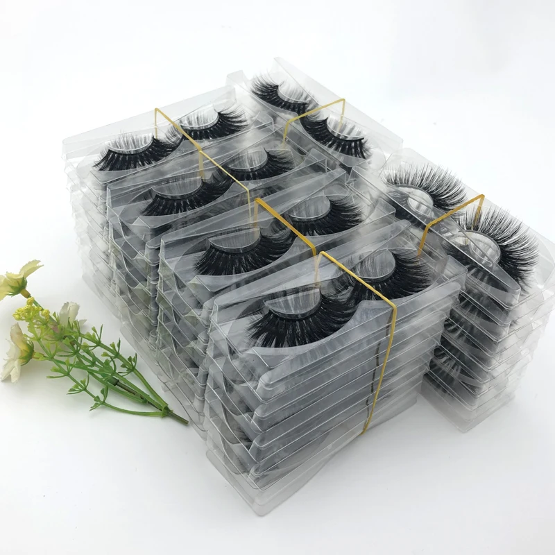 10/20/30/50/100 pairs/pack Mink Eyelashes with Tray No Box Handmade Natural False Eyelashes Full Strip Lashes Reusable 10/20/30/50/100 pairs/pack Mink Eyelashes with Tray No Box Handmade Natural False Eyelashes Full Strip Lashes Reusable