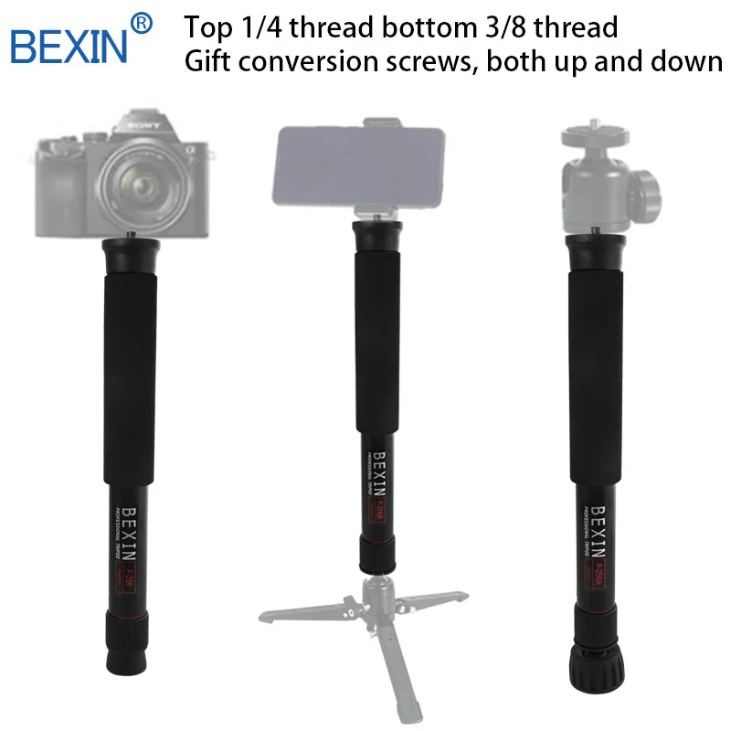 Câmera de Vídeo Bexin Extensível Leve Portátil Mini Monopé Ajustável Fotografia Unipod Dslr Suporte - Image 5
