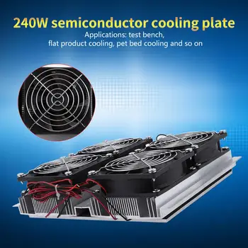

240W Semiconductor Refrigeration Thermoelectric Peltier Cold Plate Cooler with Fan 12V 14A