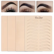 Микроблейдинг для бровей латексная кожа Постоянный Макияж для бровей Тату тренировка без использования чернил нужна линия для очистки