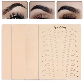 

Microblading Eyebrow Practice Latex Skin Permanent Makeup Eyebrow Tattoo Training No Ink Needed Dotting line