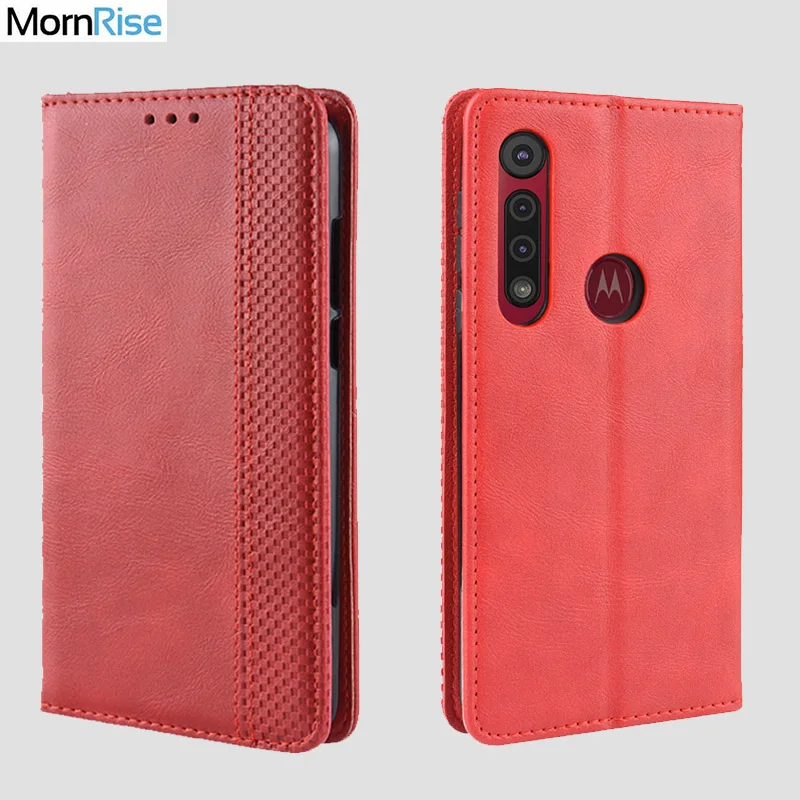 Роскошный тонкий кожаный чехол-книжка в стиле ретро на магните для MOTO G8 PLAY/G8 Plus, чехол-книжка, кошелек, слот для карт, мягкий чехол, чехлы для телефонов