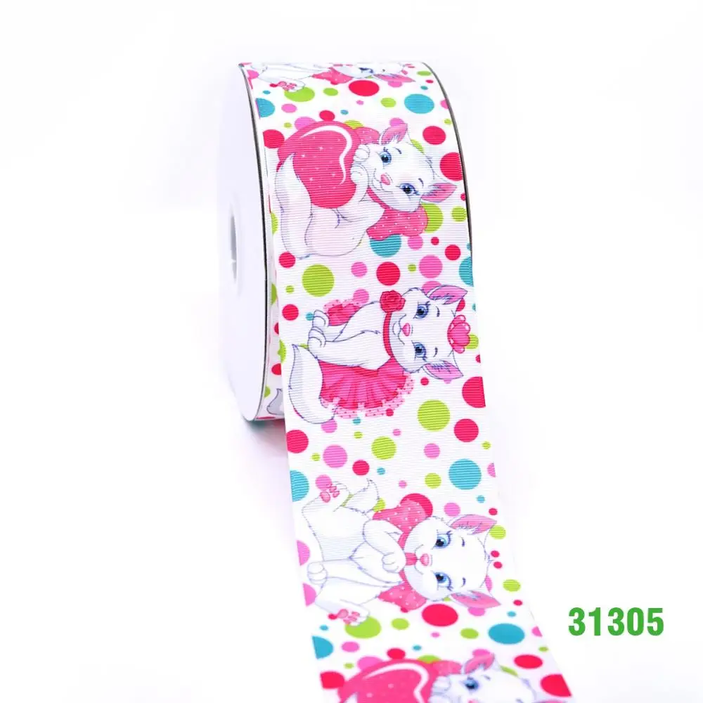31305 50 ярдов мультфильм напечатанный grosgrain ленты 30885 - Цвет: 31305