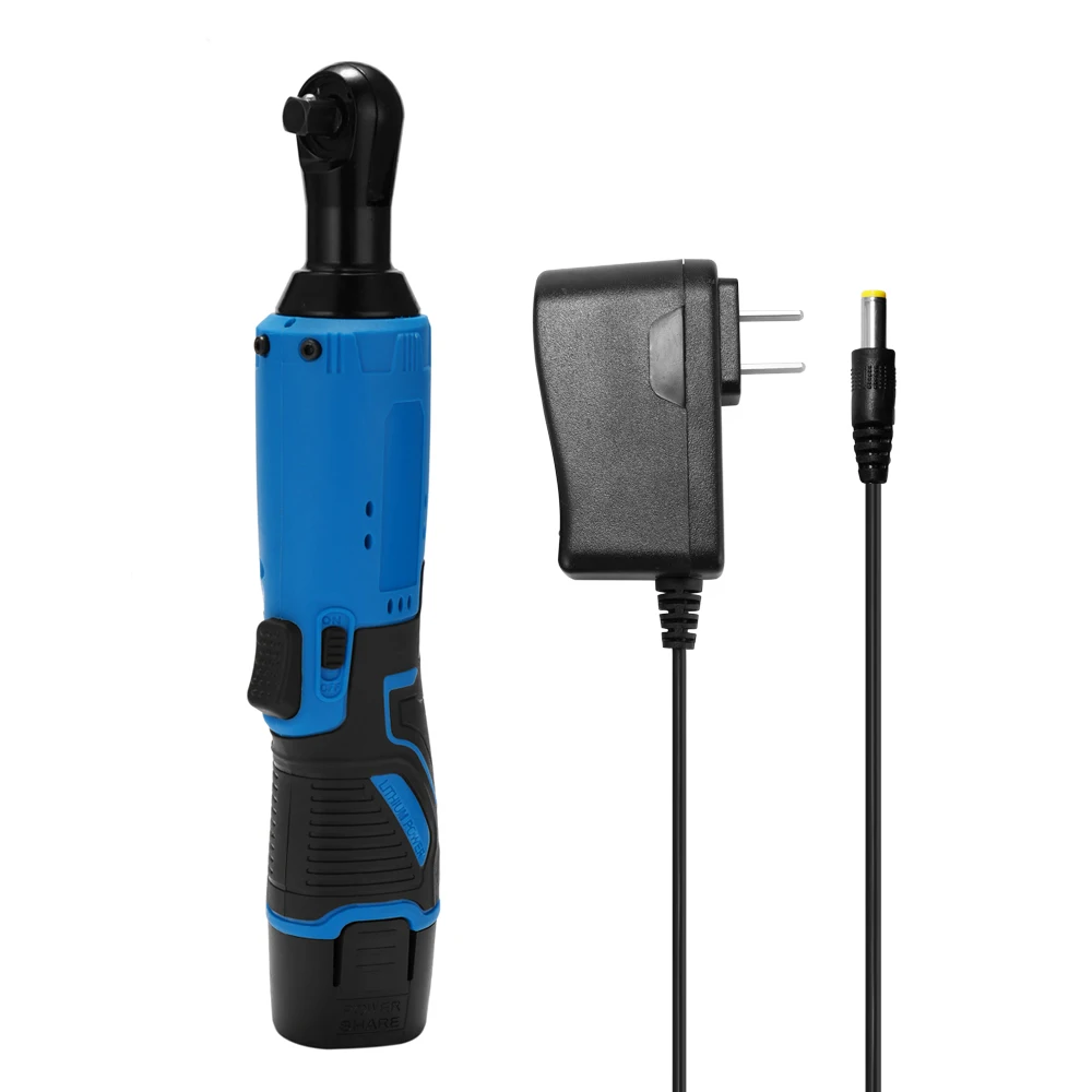 

12V Lithium Battery Rechargeable Electric Wrench Portable Multifunctional Cordless 90 Degree Power Tool Wrenches with LED Light