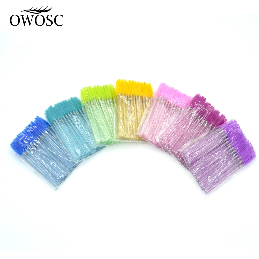 Disposable Mascara Wands Mini Lashes Brushes Mascara Applicator Micro Spoolie Brushes 50 Pcs/Set for Eye Lash makeup brush set makeup brush eyelashes brush eyelash brush makeup tool set makeup tool