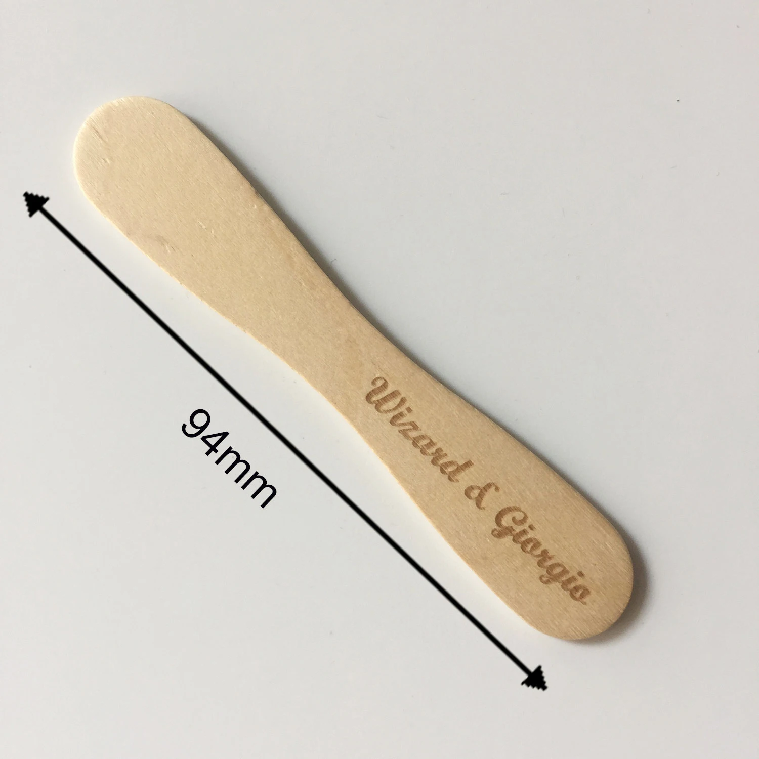 100 pieces Flat Spoons 94mm Flat Ice Cream Stick Lolly Lollipop Sticks Lollies Cake Pops Crafts Food Model Making