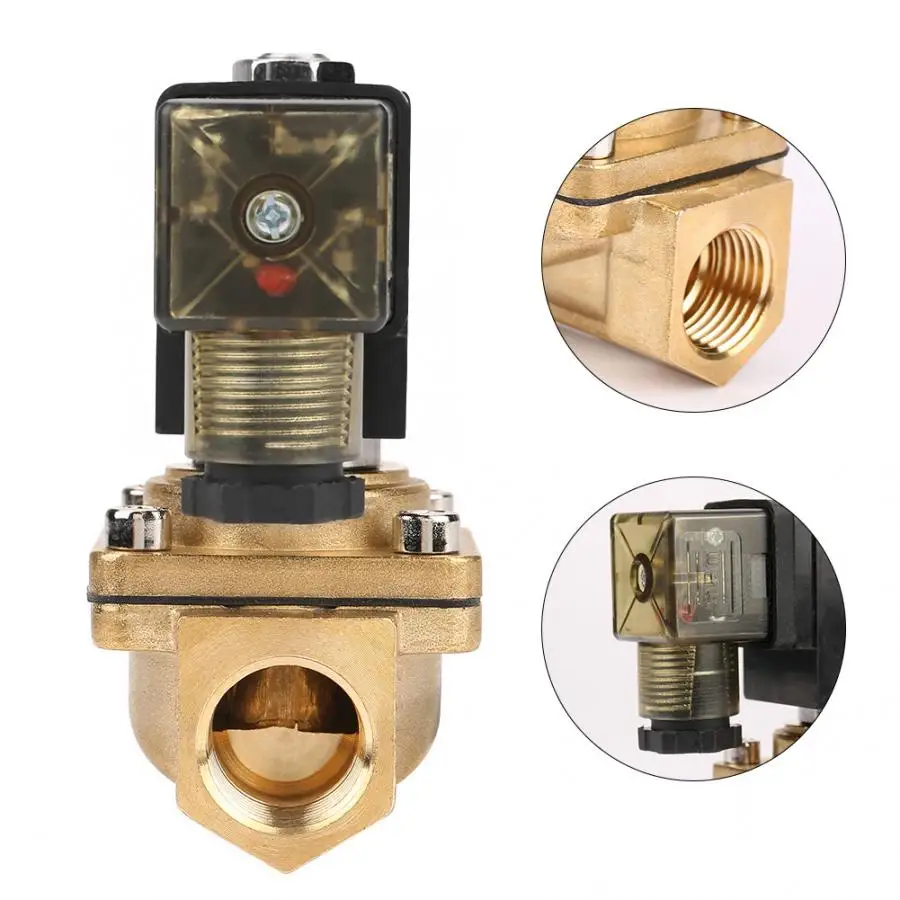 DC12V/DC24V/AC110V/220 V PU220-04 G1/2 интерфейс 2 способа прямого действия электромагнитный клапан электрический клапан
