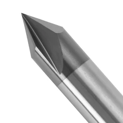 Augusttools cortador de metal de liga de carboneto, chanfro, fresa de ponta de 60 90, 120 graus revestido, 3 sulcos, chanfro, 4mm