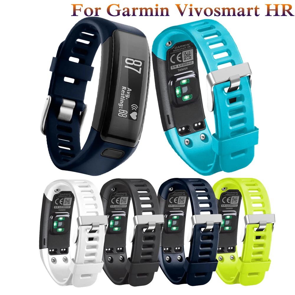Fascia Del Braccialetto Per Garmin Vivosmart Hr Intelligente Wristband Morbido Cinturino Di Vigilanza Del Silicone Di Trasporto Libero Per Garmin Vivo
