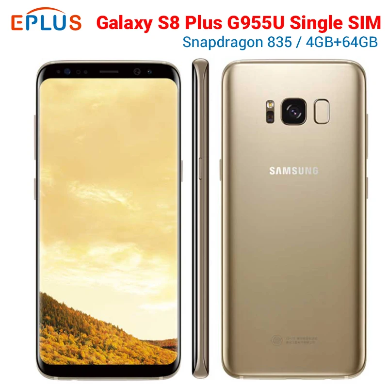 

Sprint Version Samsung Galaxy S8 Plus S8+ G955U 4GB RAM 64GB ROM Mobile Phone Snapdragon 835 6.2" NFC LTE 4G Android Phone G955P