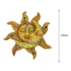 Metal Moon Sun Hanging Pendant Wall-mounted Art Craft Home Background Wall Hanging Decor Indoor Outdoor Ornament 1pc 6