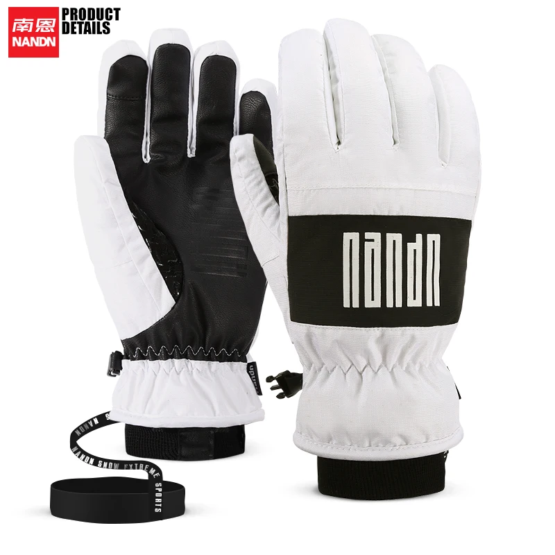 NANDN-Snowboarding Ski Gloves, Waterproof Snow Mittens, Skiing and Snowmobile, Winter 5