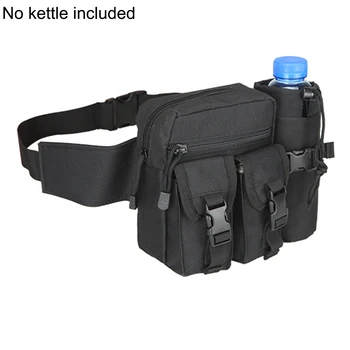 

Men Waist Bag Tactical Waist Pack Pouch with Water Bottle Holder Waterproof 800D Nylon Belt Bum Bag Waist Bag