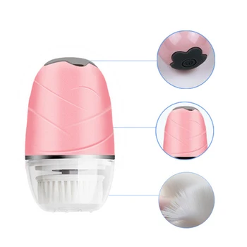 

Face Brush Cleansing Device Charcoal Brush Exfoliating Rotating Makeup Remover Deep Pore Cleansing Acne Skin Beauty Massager