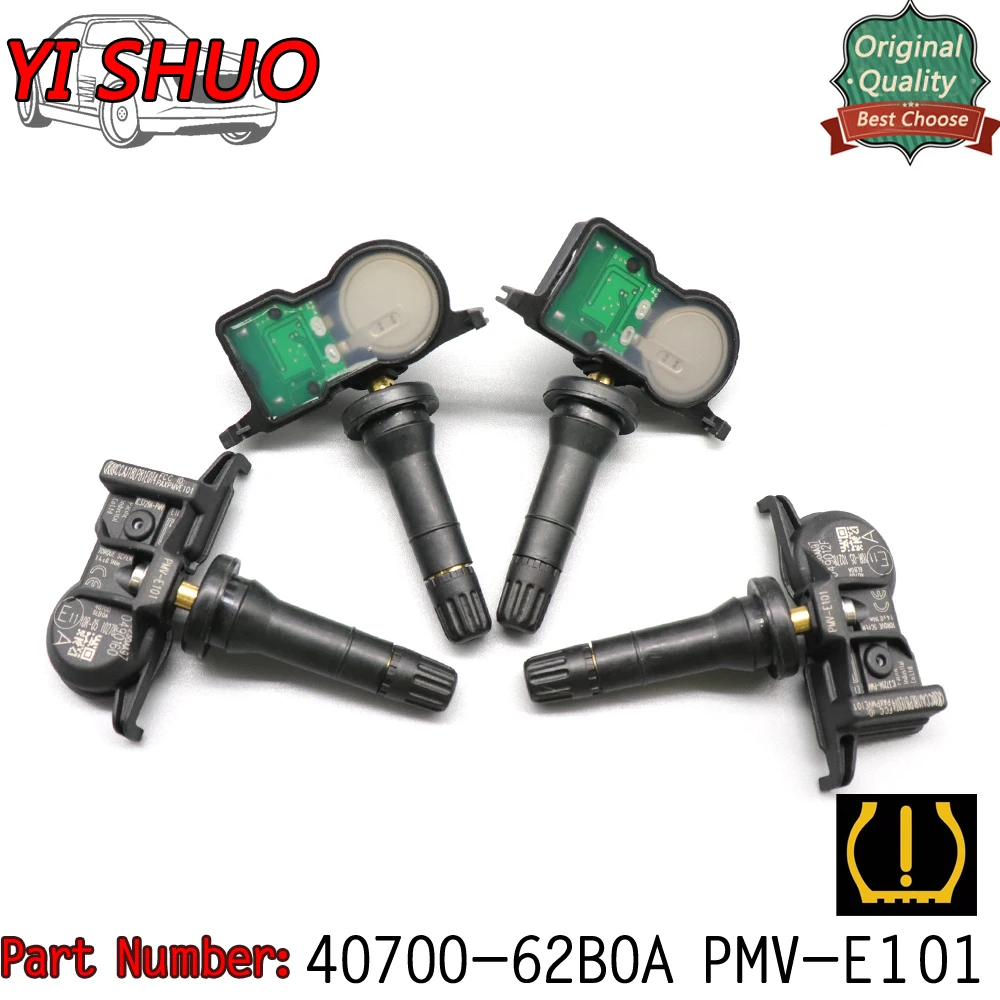 Автомобильный датчик давления в шинах 40700-62B0A PMV-E101 TPMS для Nissan QX50 Titan 2016-2019 433MHz |