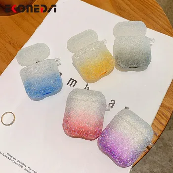 

EKONEDA Luxury Bling Diamonds Case For Airpods 2 Silicone Candy Color Soft Protective Case For Airpods Earphone Cover Cases