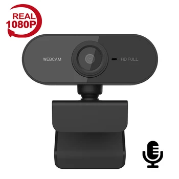 

1080P HD Webcam For PC Desktop Web Camera Cam with Mic Rotatable Autofocus USB Mini Computer WebCamera Cam Video Recording Work
