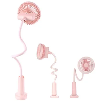 

Mini fan clip-on Lightweight compact desktop Lamp with 2 wind modes 2 lighting modes adjustable gooseneck dense net cover fan