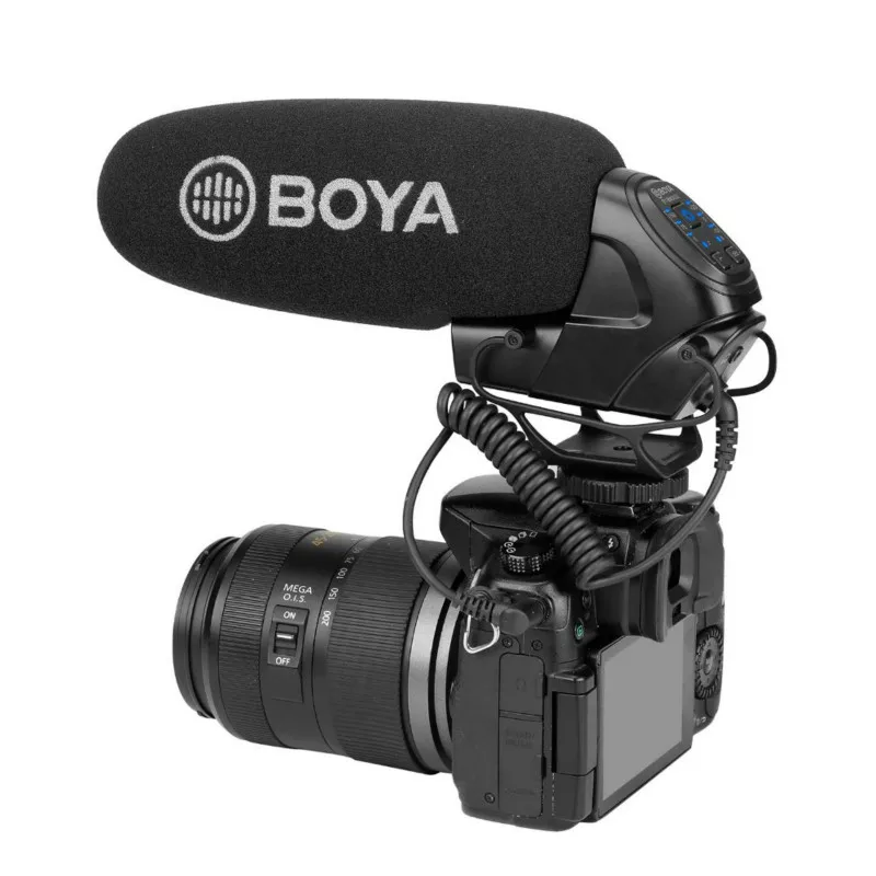 Микрофон BOYA для камер Canon Nikon Sony DSLR видеокамеры интервью с микрофоном