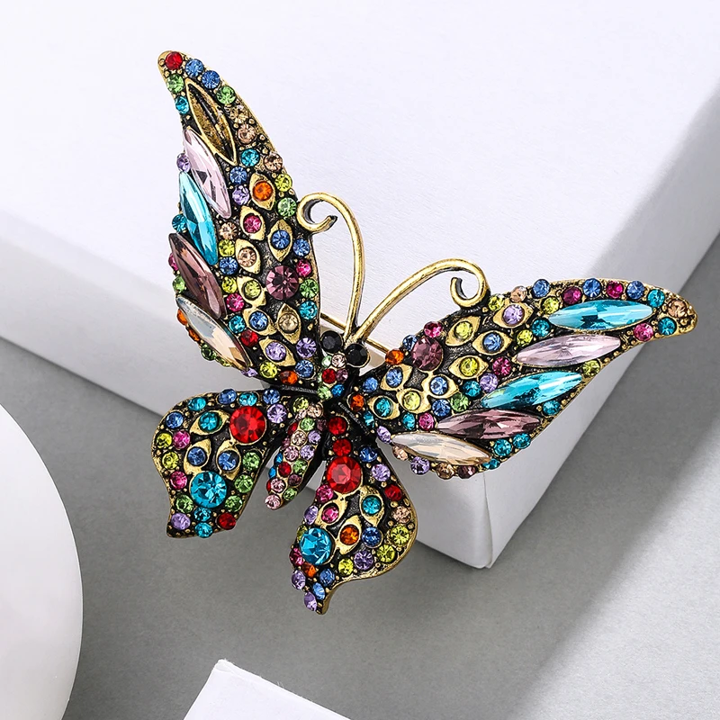 Exaggerate Sparkling Cyrstal Butterfly Brooch Pins For Women Fashion Jewelry  Gift Big Size Badge Hot Brooches - Brooches - AliExpress