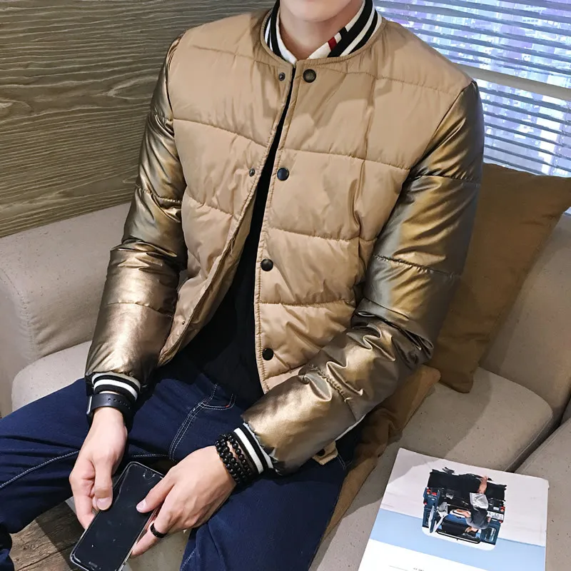 Осень и зима новое поступление Бейсбольный воротник стеганый пуховик свободная хлопковая повседневная куртка хлопковое пальто