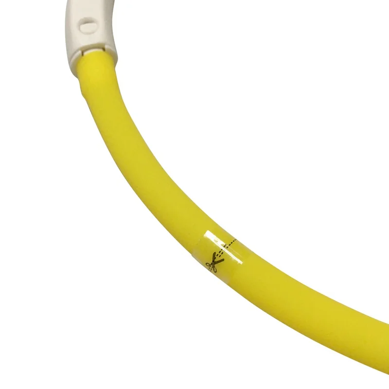 USB Перезаряжаемый безопасный предупреждающий светодиодный ошейник для собаки Регулируемый силиконовый ошейник для изменения размера