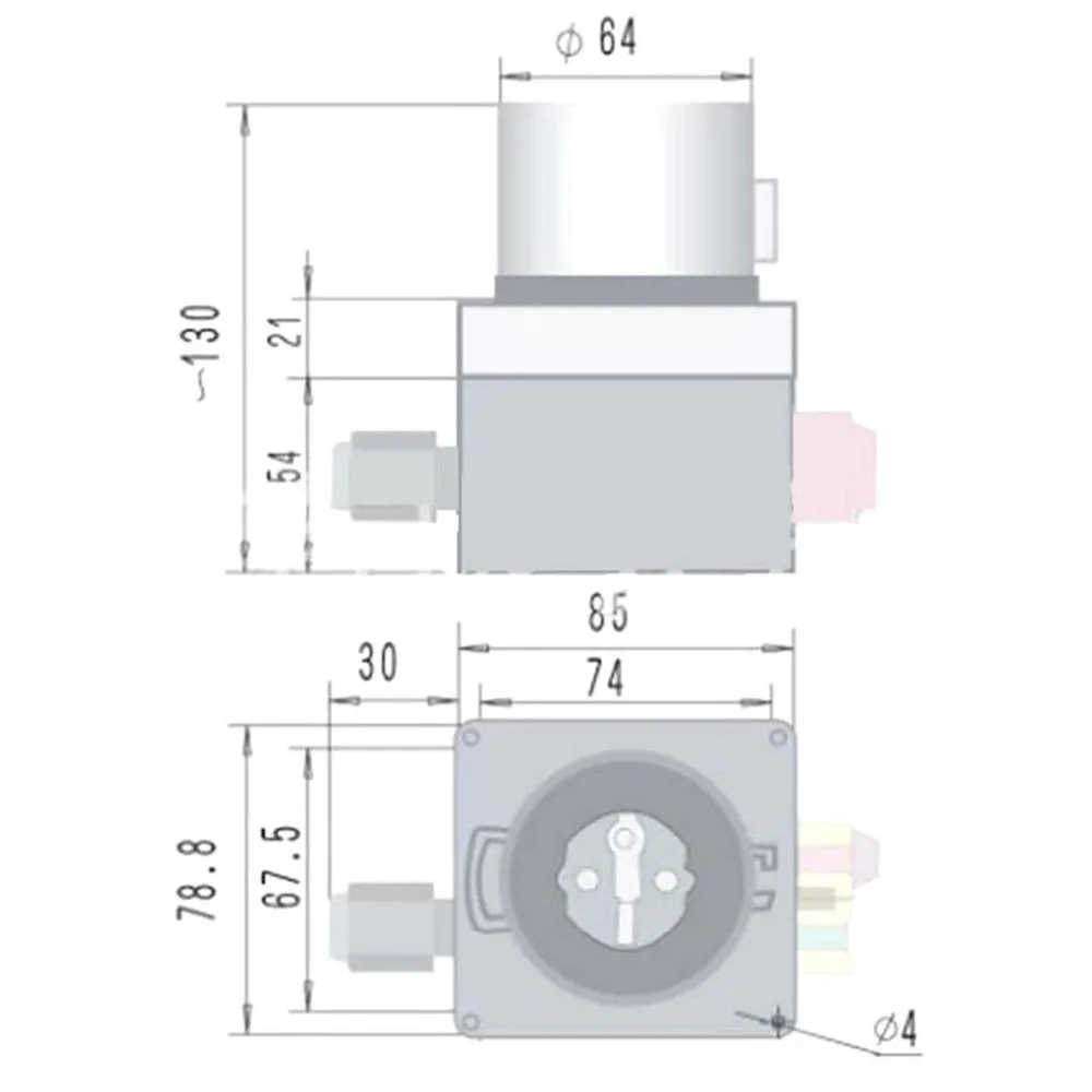 HCK3T Pushbutton Switch Plug 4