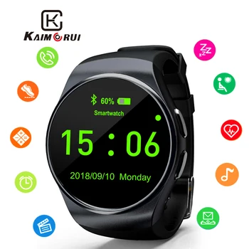 

Men Smart Watch Heart Rate Bluetooth Smart Watches Pedometer Monitor Smartwatch Answer Call TF SIM Phone Watch for Android IOS